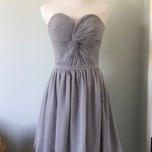 NWOT Gray Tulle Bridesmaid/Dance Dress